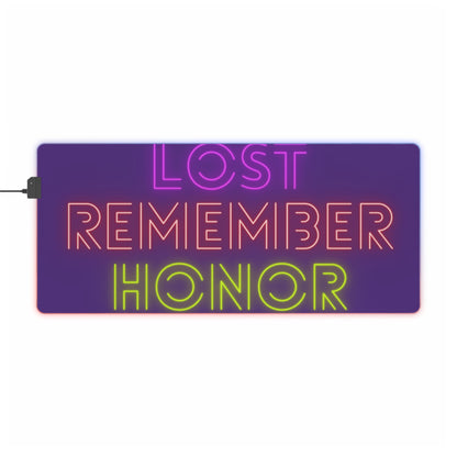 LED Gaming Mouse Pad: Lost Remember Honor Purple