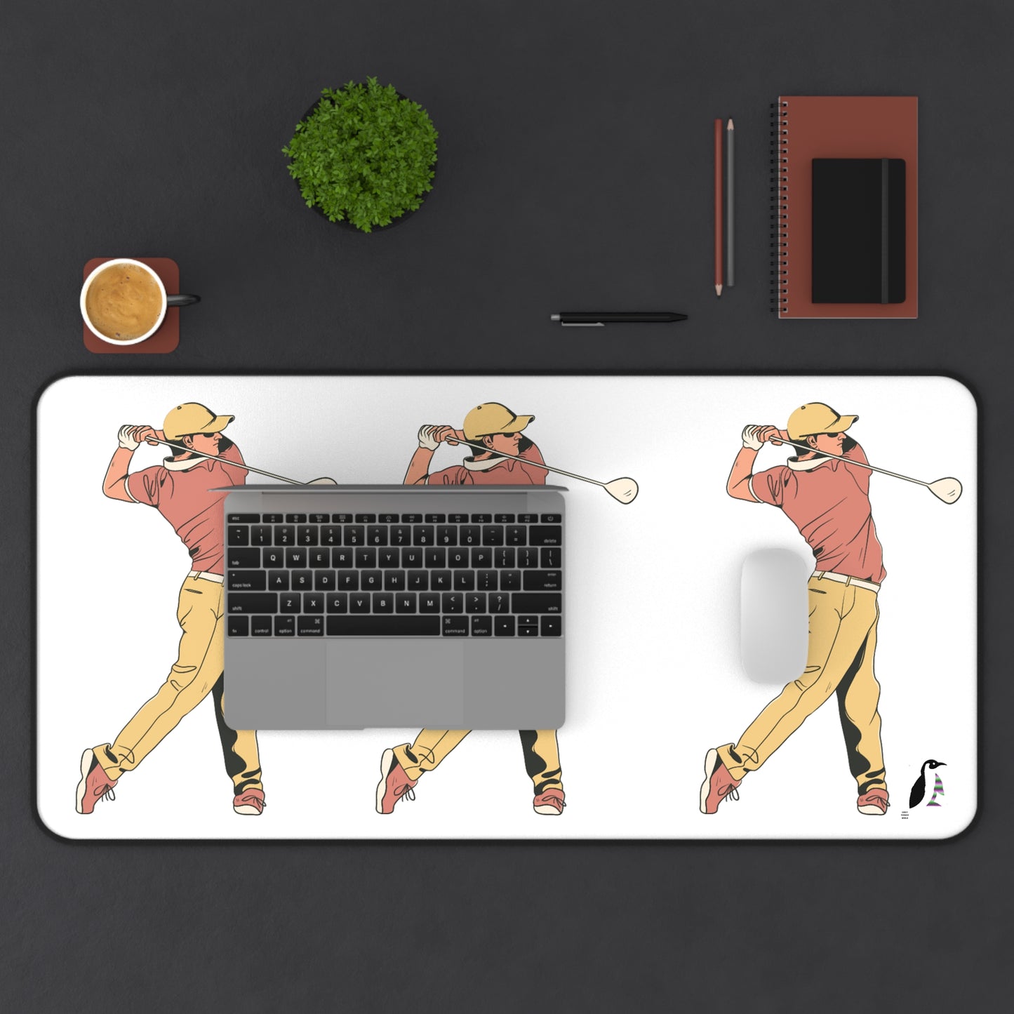 Desk Mat: Golf White