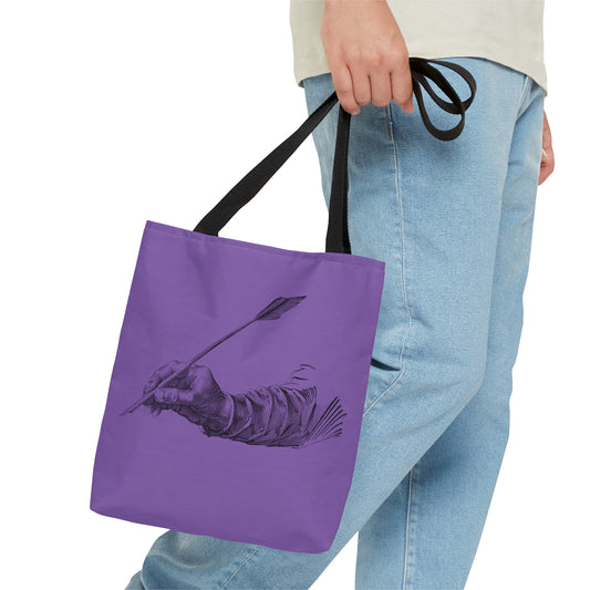 Tote Bag: Writing Lite Purple