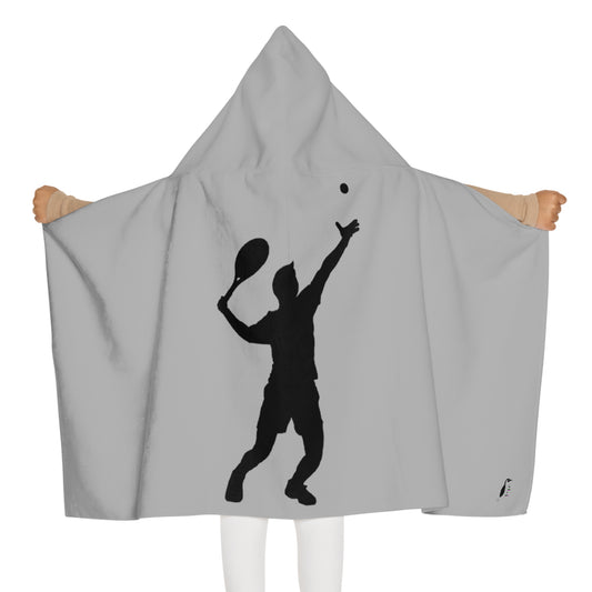 Youth Hooded Towel: Tennis Lite Grey