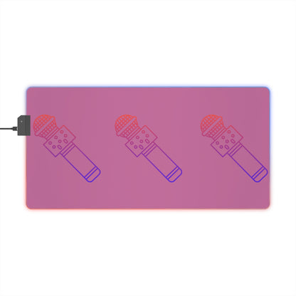 LED Gaming Mouse Pad: Music Lite Pink