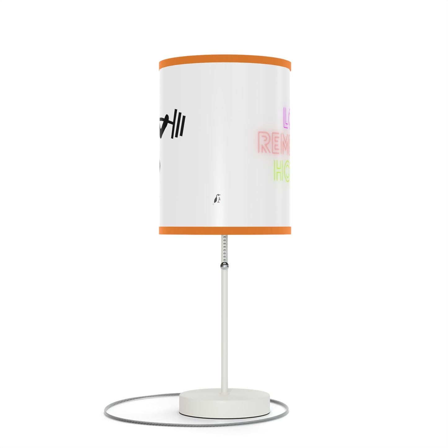 Lamp on a Stand, US|CA plug: Weightlifting White