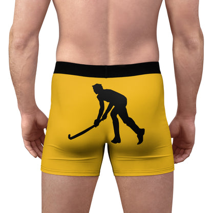 Men's Boxer Briefs: Hockey Yellow