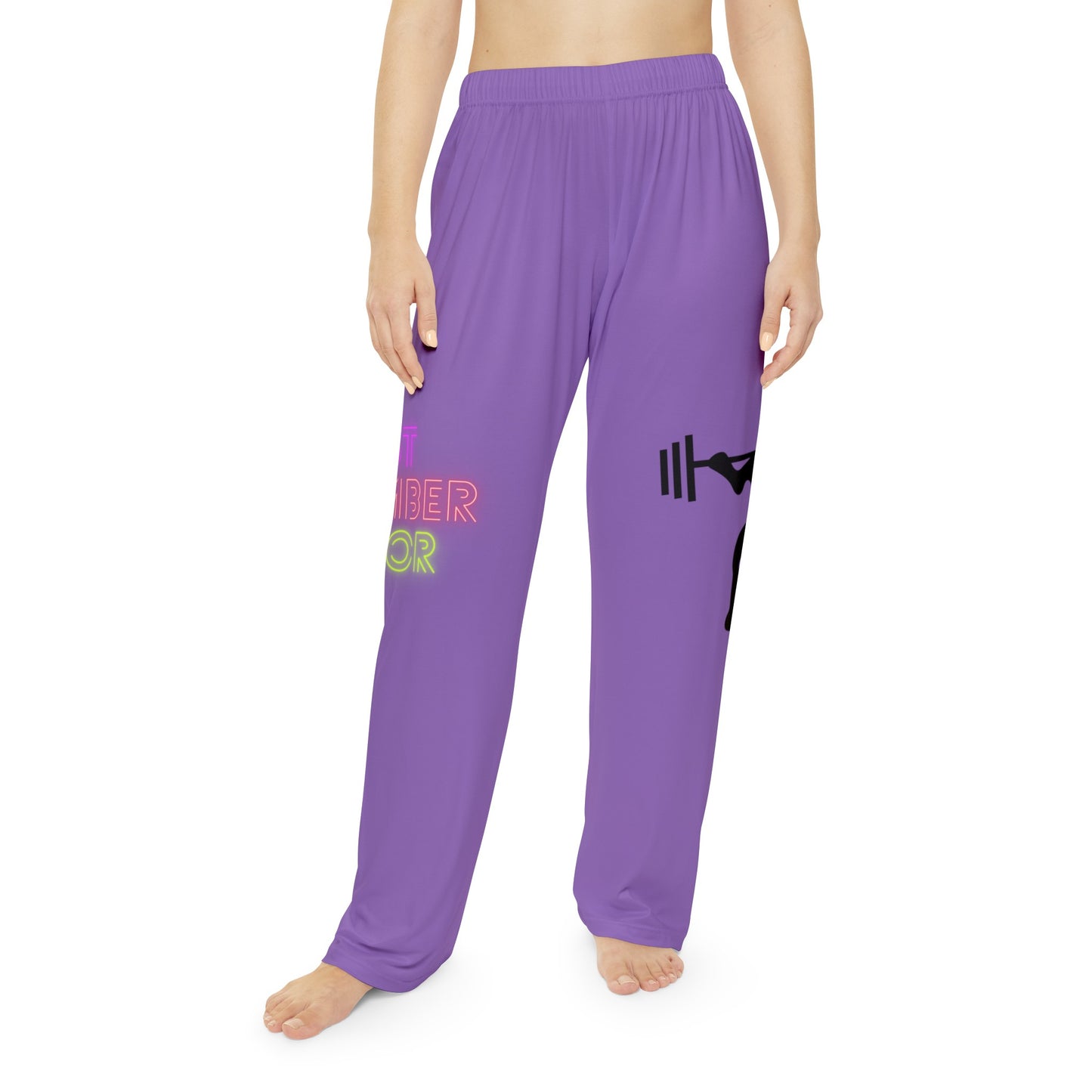 Pambabaeng Pajama Pants: Weightlifting Lite Purple 