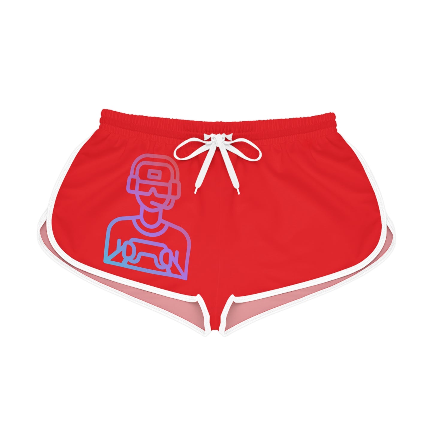 Women's Relaxed Shorts: Gaming Red