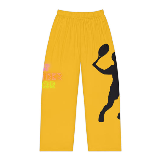 Pambabaeng Pajama Pants: Tennis Yellow 