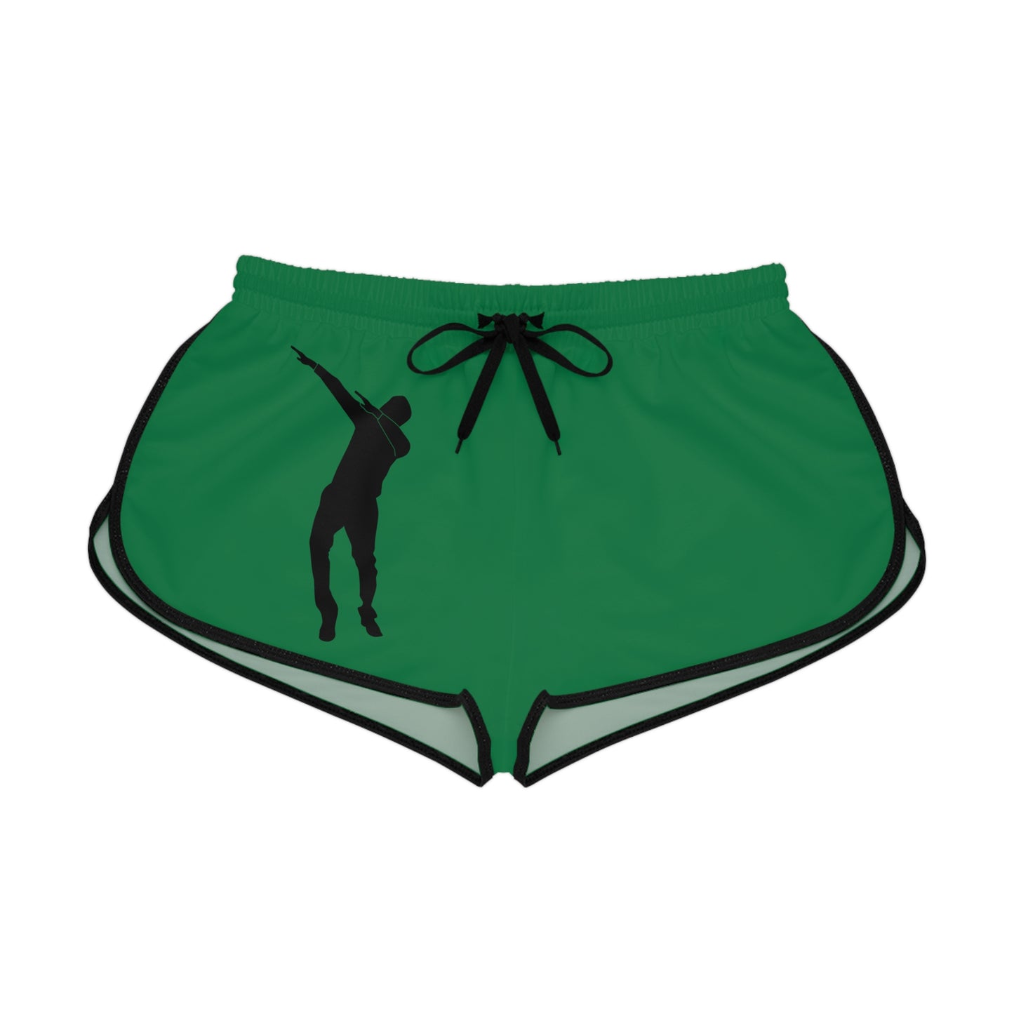 Women's Relaxed Shorts: Dance Dark Green