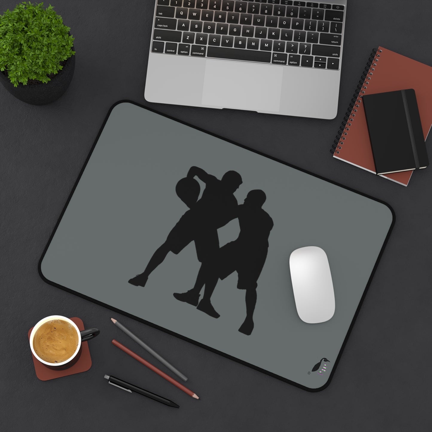 Desk Mat: Basketball Dark Grey