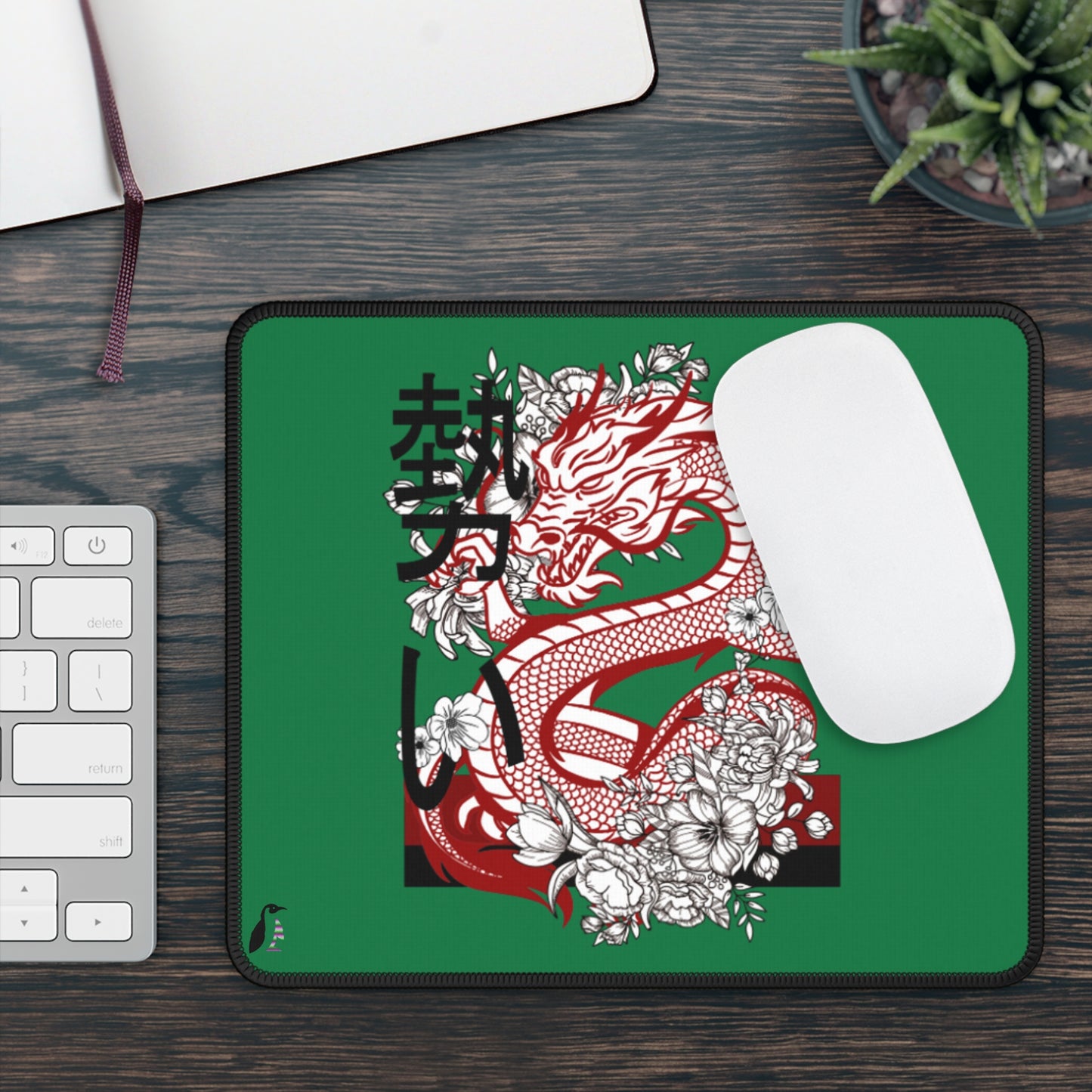 Gaming Mouse Pad: Dragons Dark Green