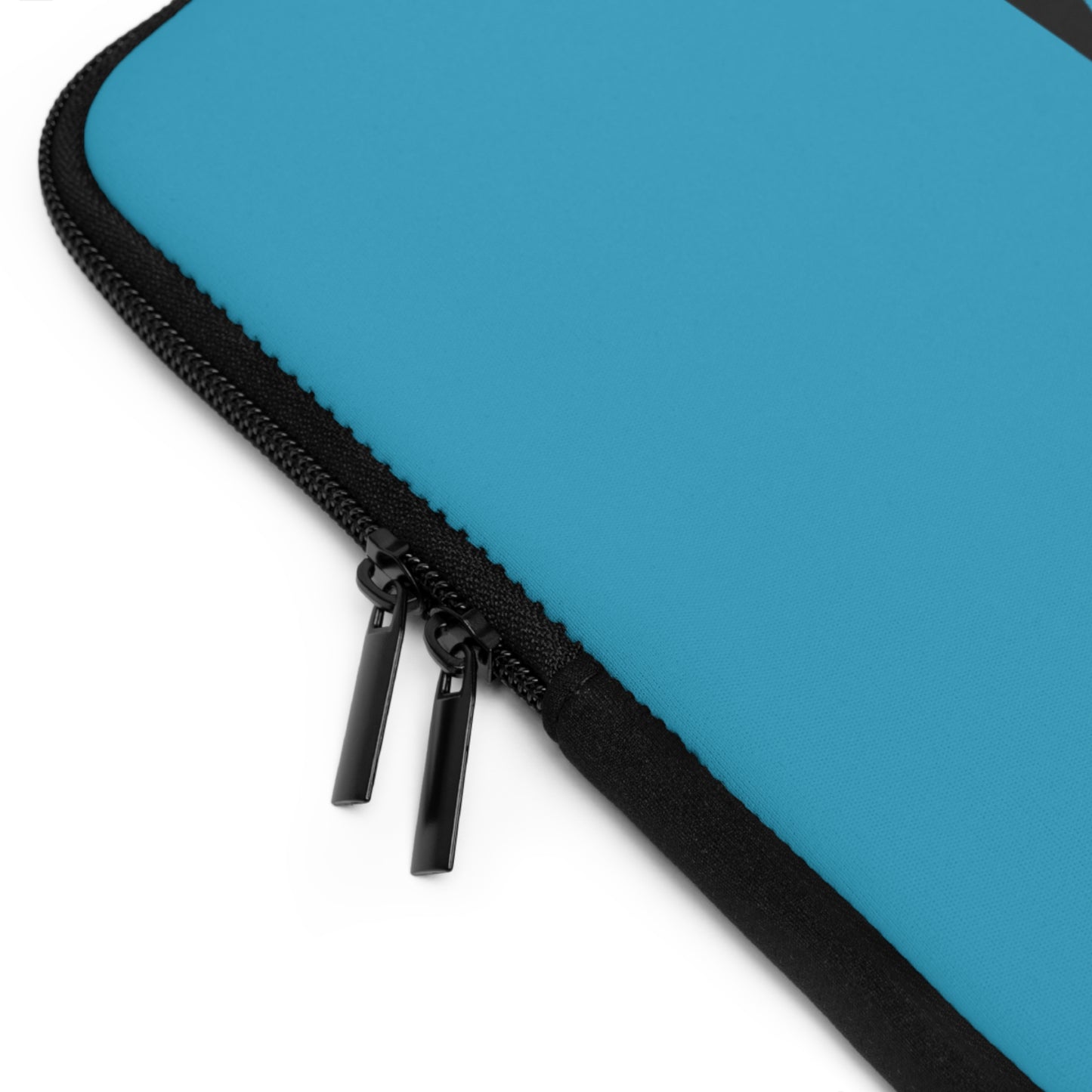 Laptop Sleeve: Soccer Turquoise