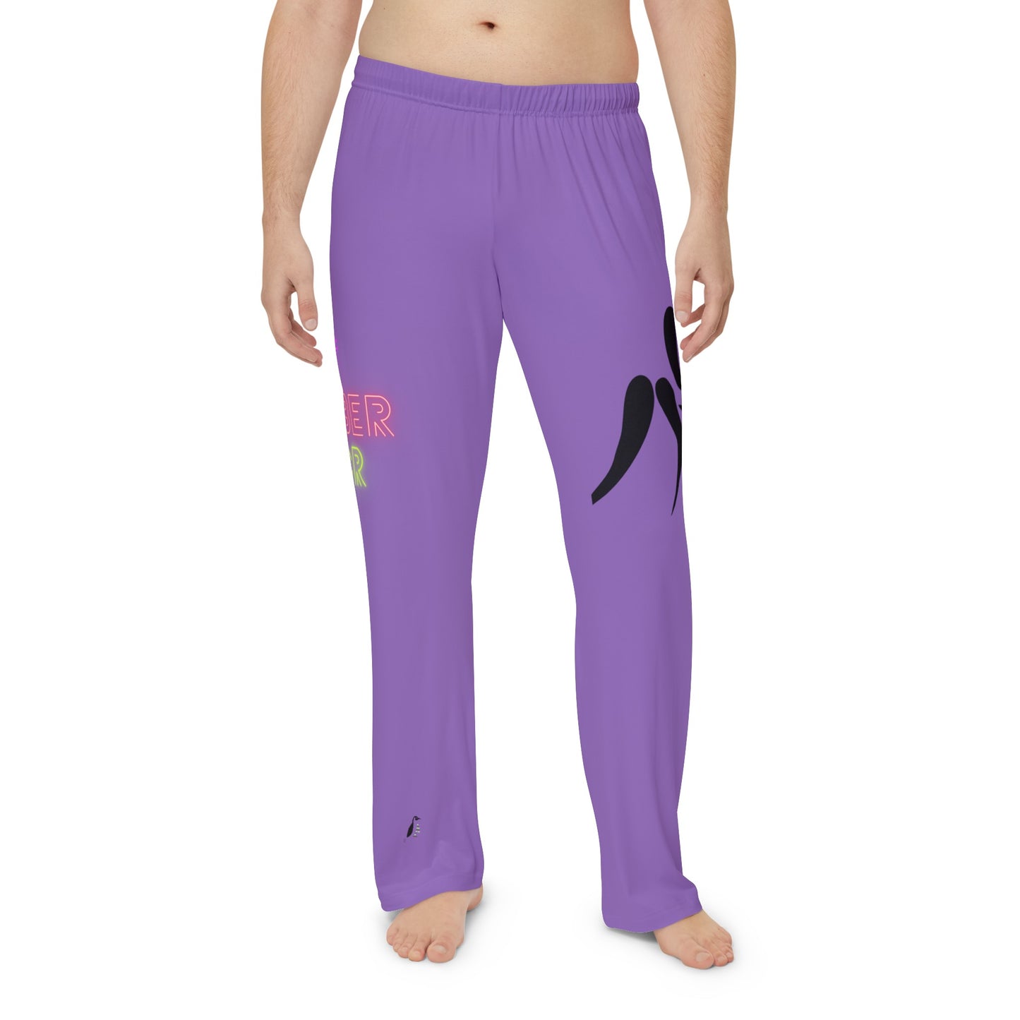 Men's Pajama Pants: Wrestling Lite Purple