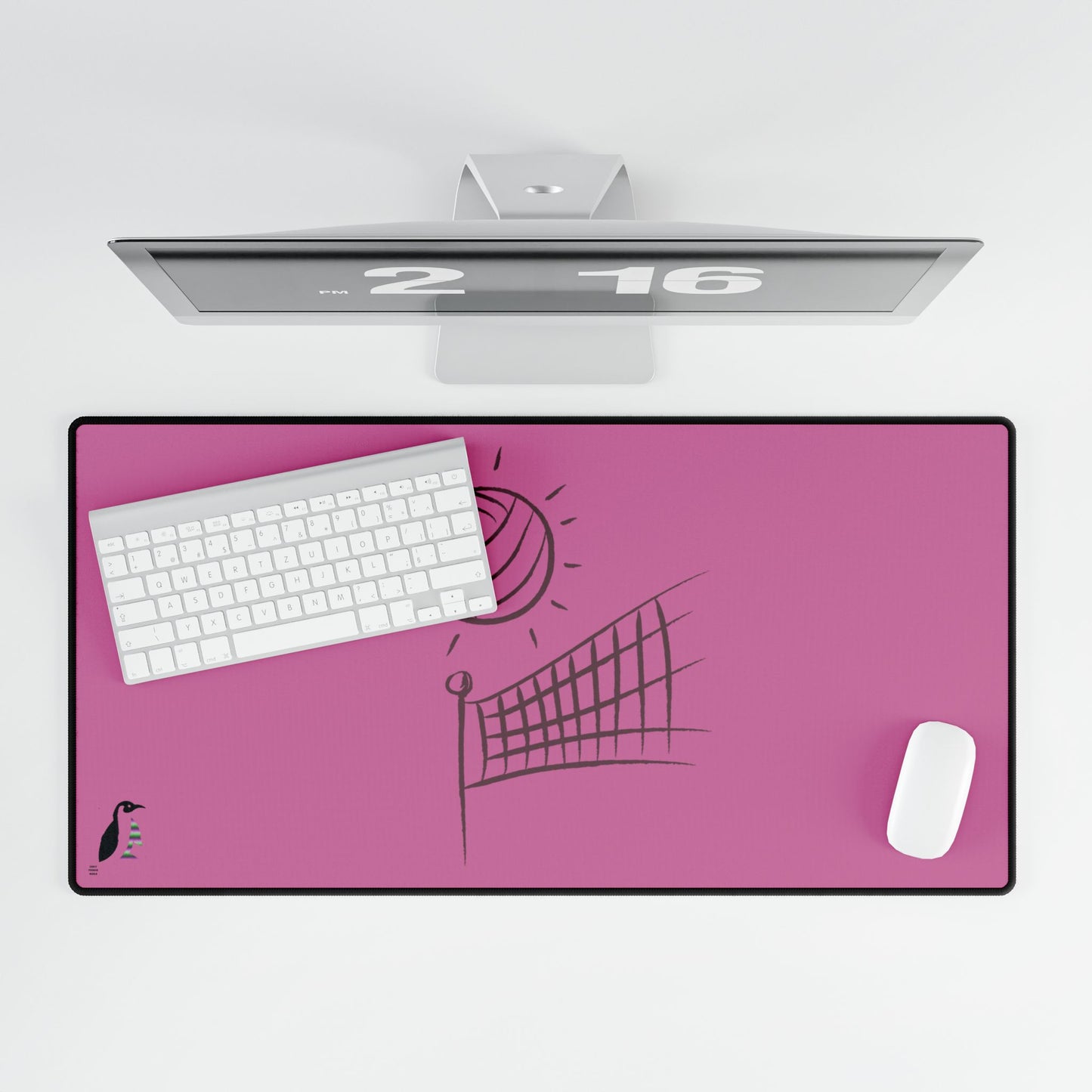 Desk Mats: Volleyball Lite Pink