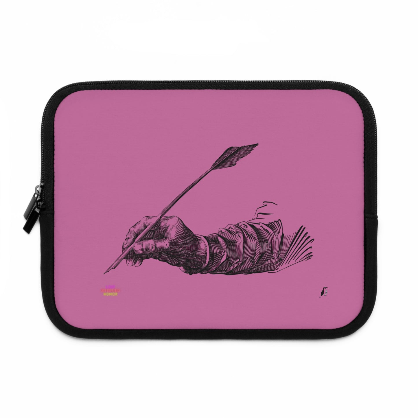 Laptop Sleeve: Writing Lite Pink