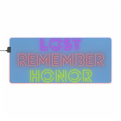 LED Gaming Mouse Pad: Lost Remember Honor Lite Blue