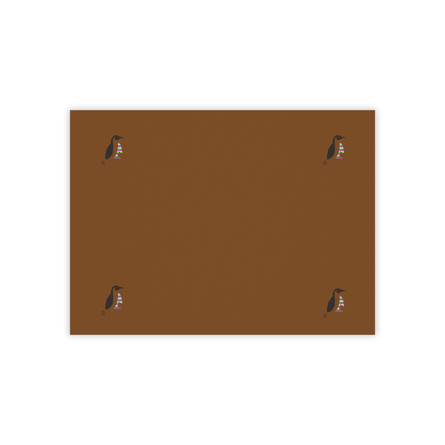 Post-it® Note Pads: Crazy Penguin World Logo Brown