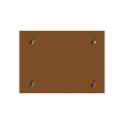 Post-it® Note Pads: Crazy Penguin World Logo Brown