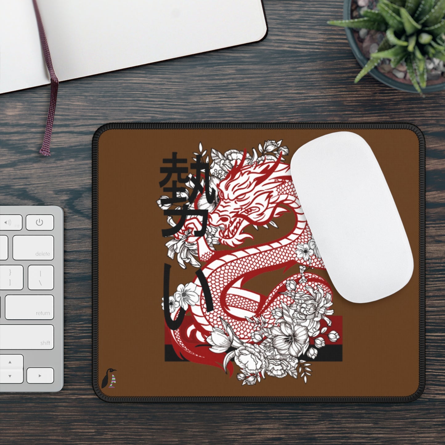 Gaming Mouse Pad: Dragons Brown