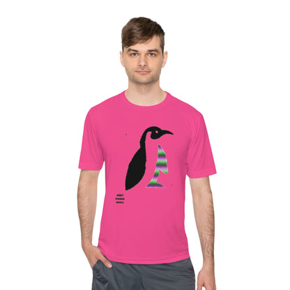 Moisture Wicking Tee: Crazy Penguin World Logo #3