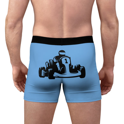 Men's Boxer Briefs: Racing Lite Blue