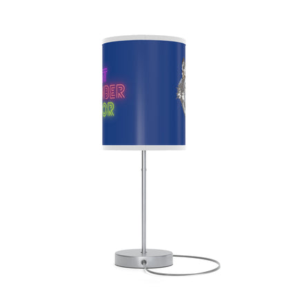 Lamp on a Stand, US|CA plug: Wolves Dark Blue