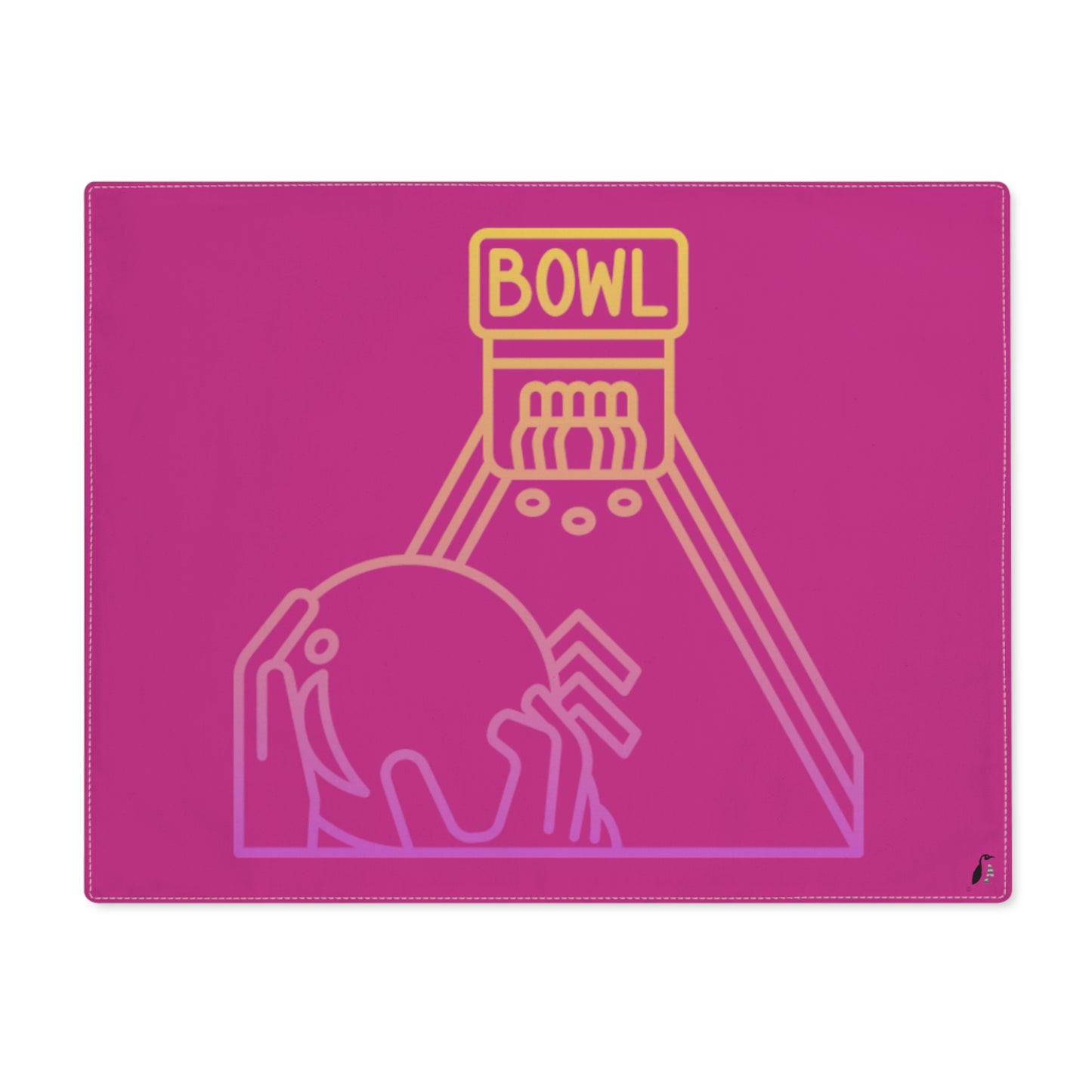 Placemat, 1pc: Bowling Pink