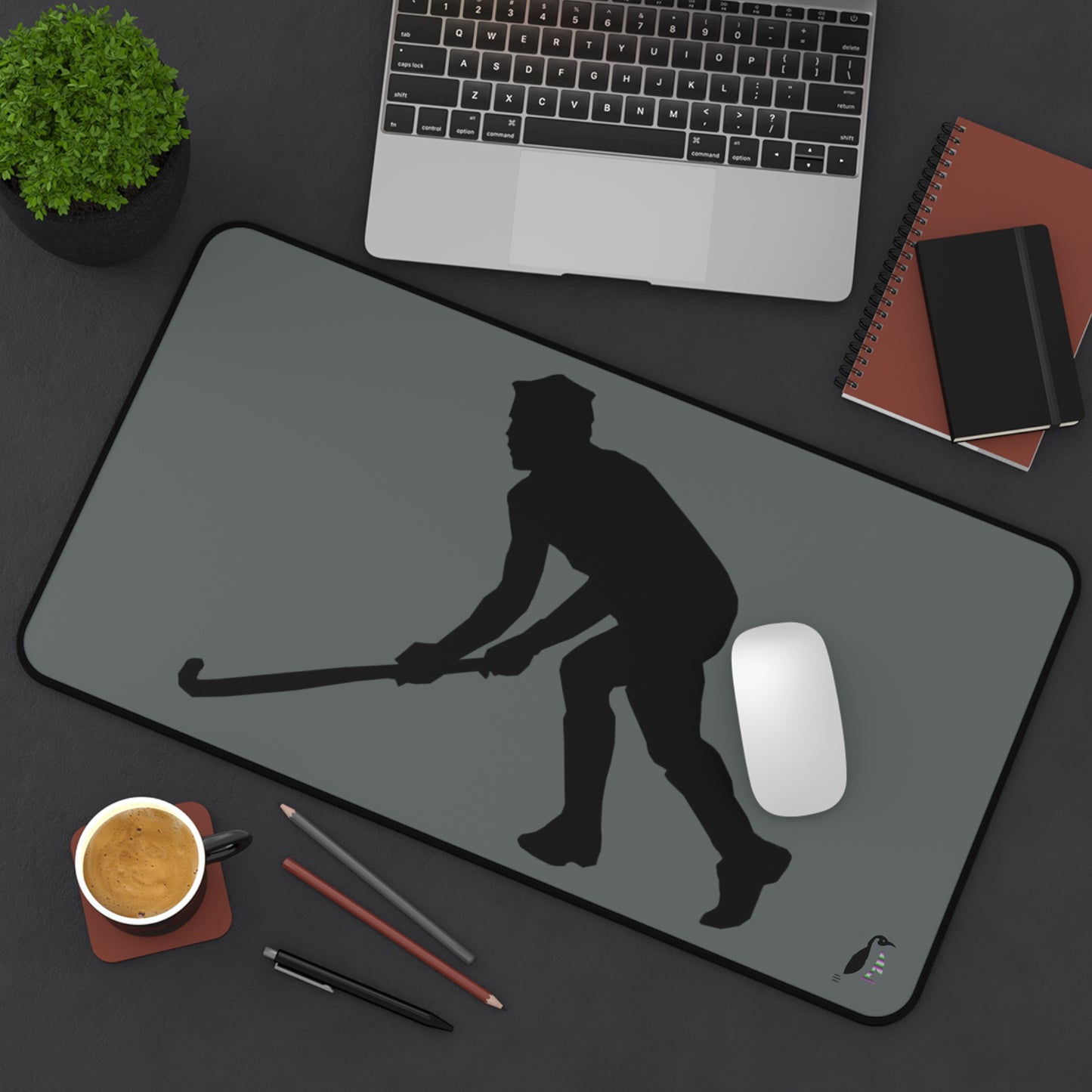 Desk Mat: Hockey Dark Grey