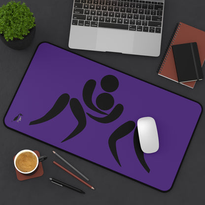 Desk Mat: Wrestling Purple