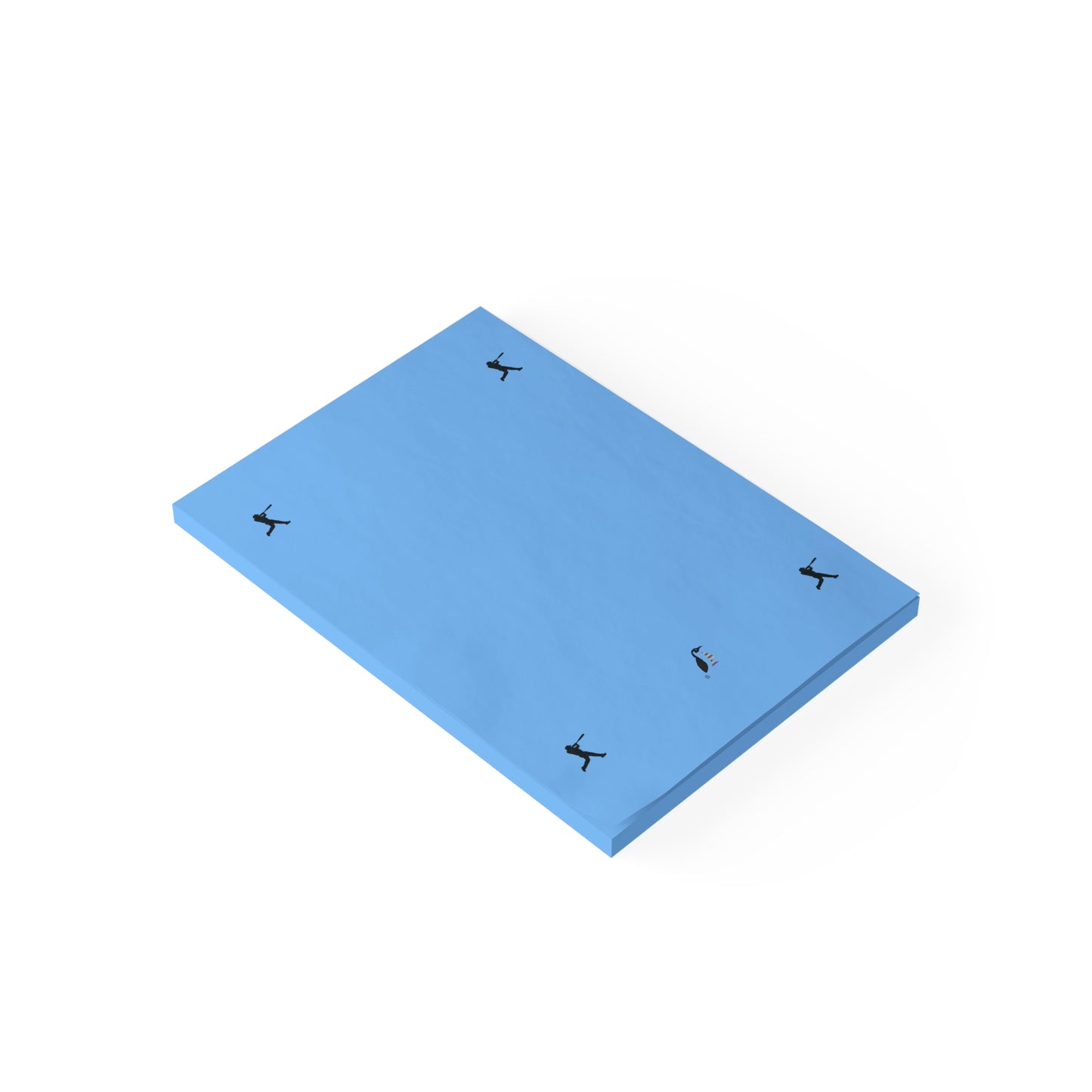 Post-it® Note Pads: Baseball Lite Blue