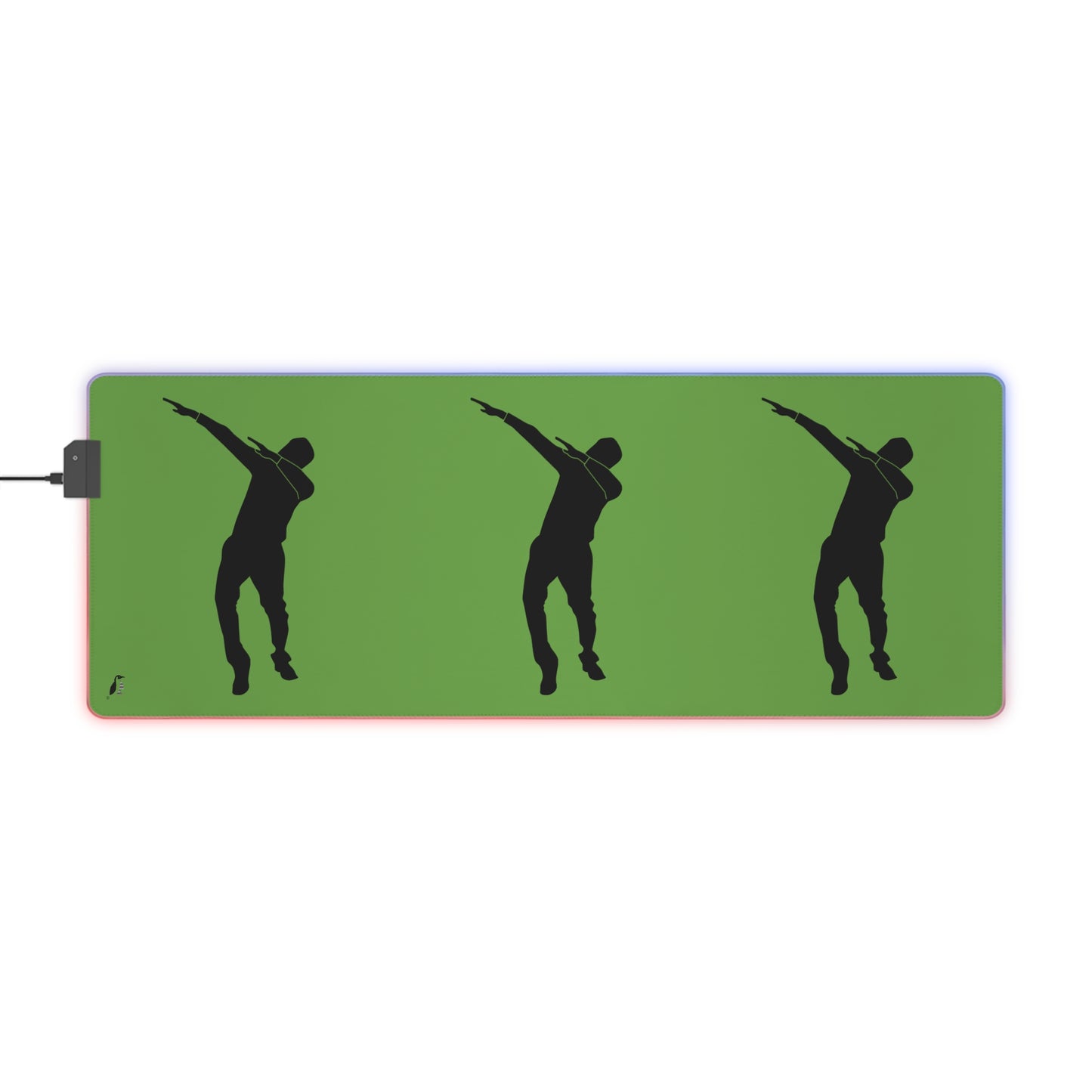 LED Gaming Mouse Pad: Dance Green