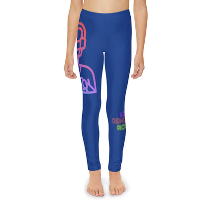 Youth Full-Length Leggings: Gaming Dark Blue