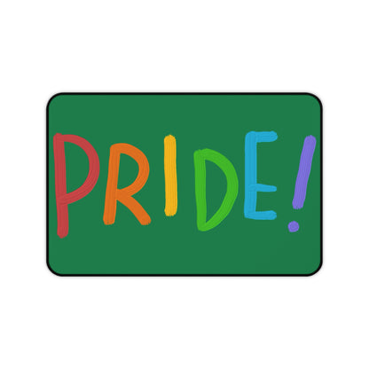 Desk Mat: LGBTQ Pride Dark Green