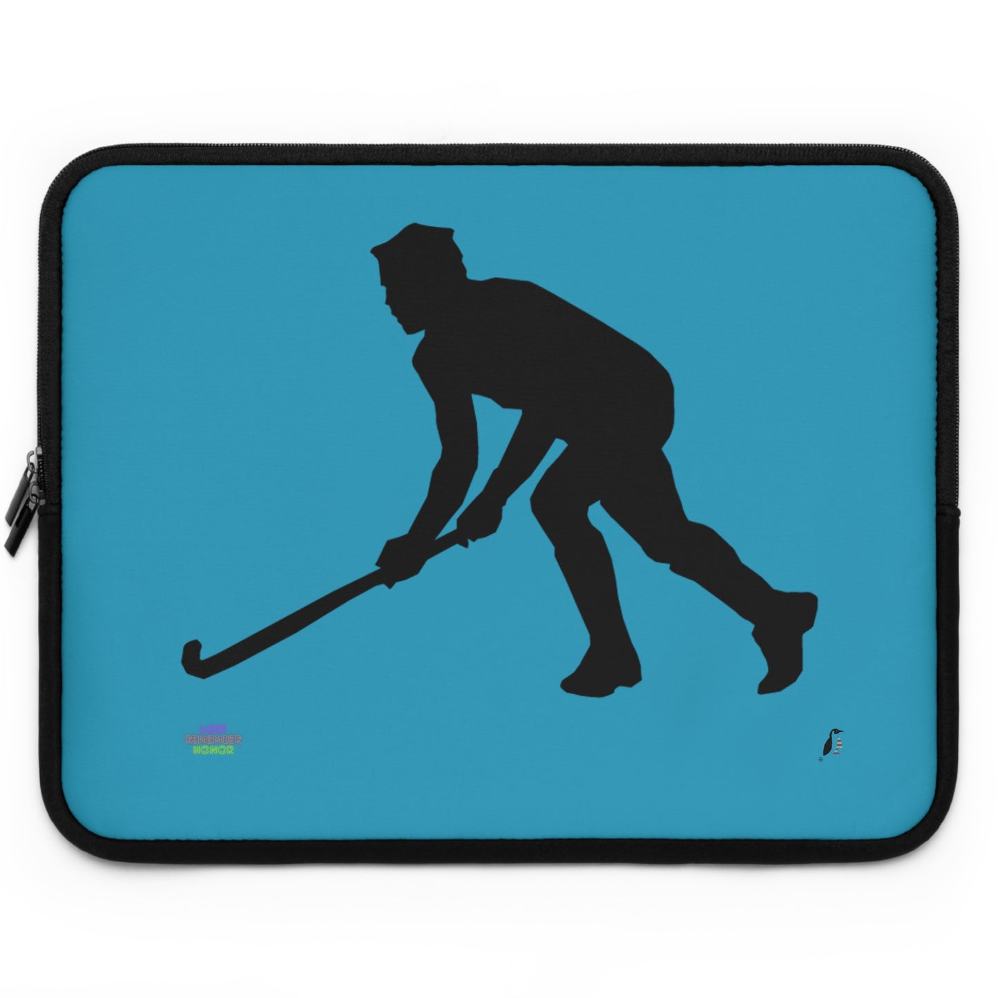 Laptop Sleeve: Hockey Turquoise