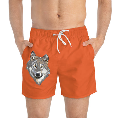 Swim Trunks: Wolves Orange