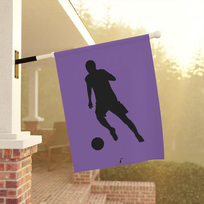 Garden & House Banner: Soccer Lite Purple