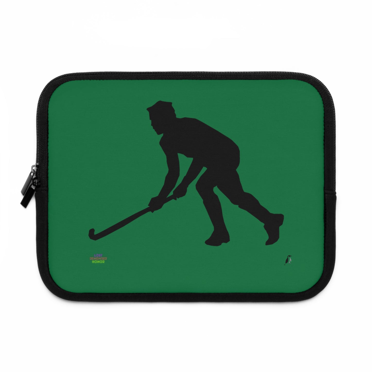 Laptop Sleeve: Hockey Dark Green