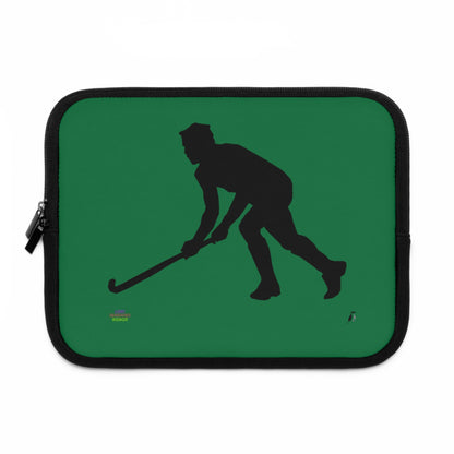 Laptop Sleeve: Hockey Dark Green