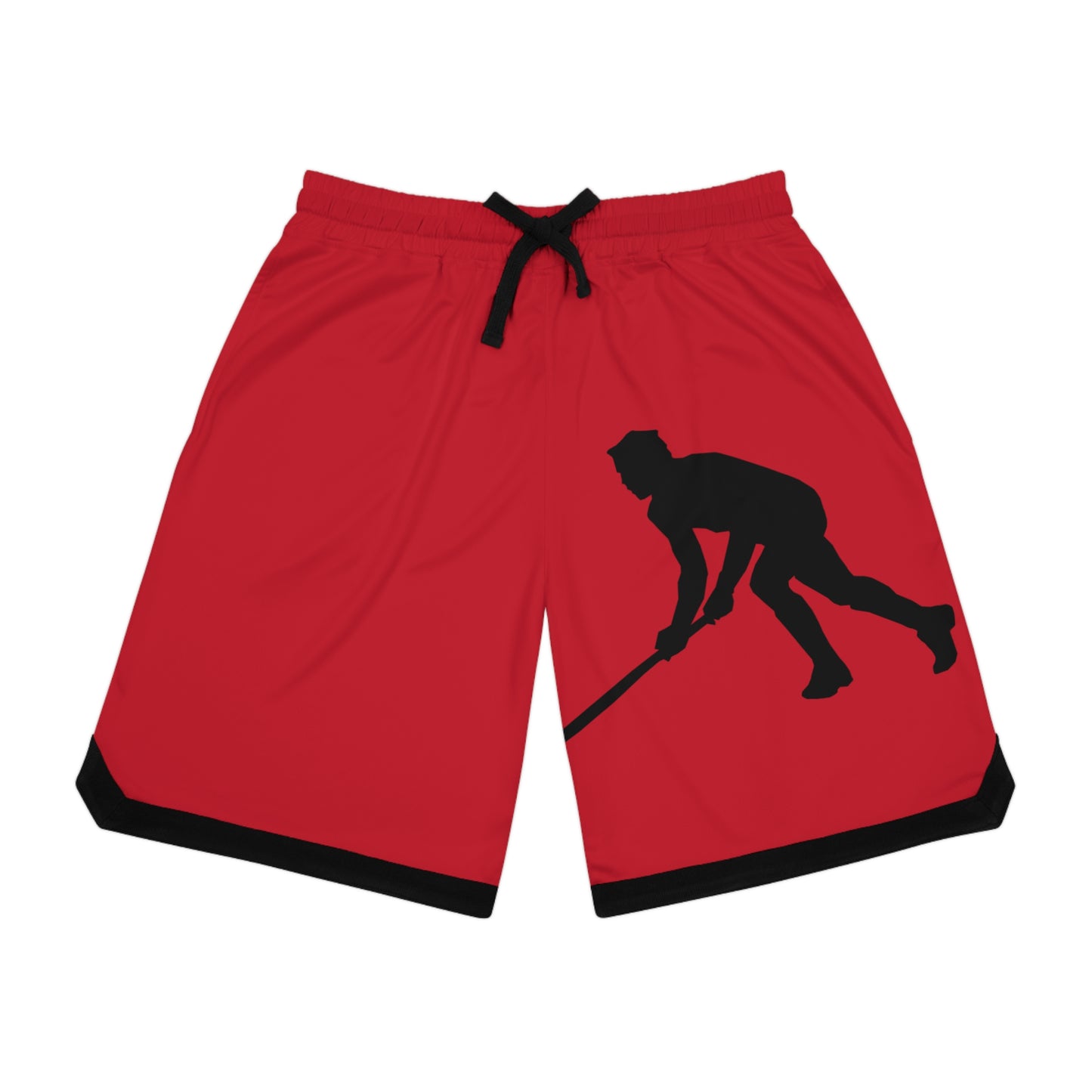 Basketball Rib Shorts: Hockey Dark Red