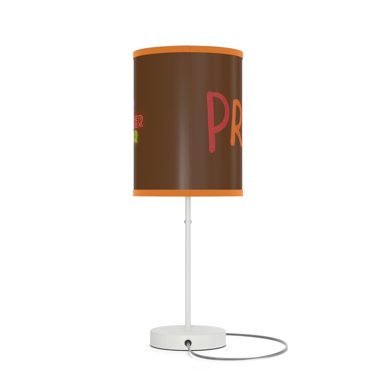 Lamp on a Stand, US|CA plug: LGBTQ Pride Brown