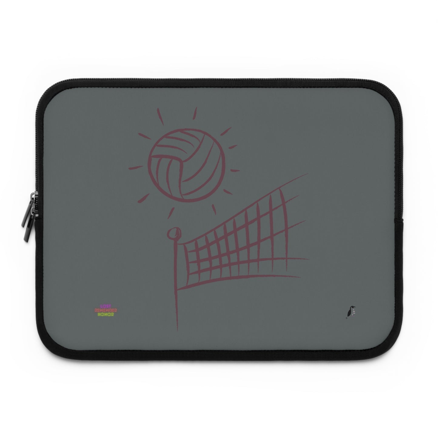 Laptop Sleeve: Volleyball Dark Grey