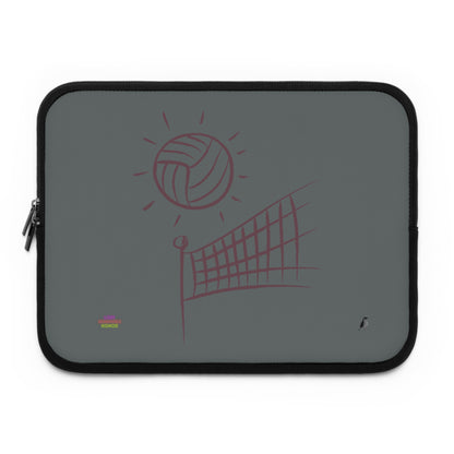 Laptop Sleeve: Volleyball Dark Grey