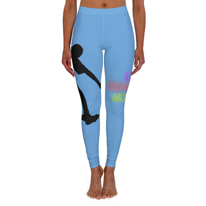 Women's Spandex Leggings: Skateboarding Lite Blue