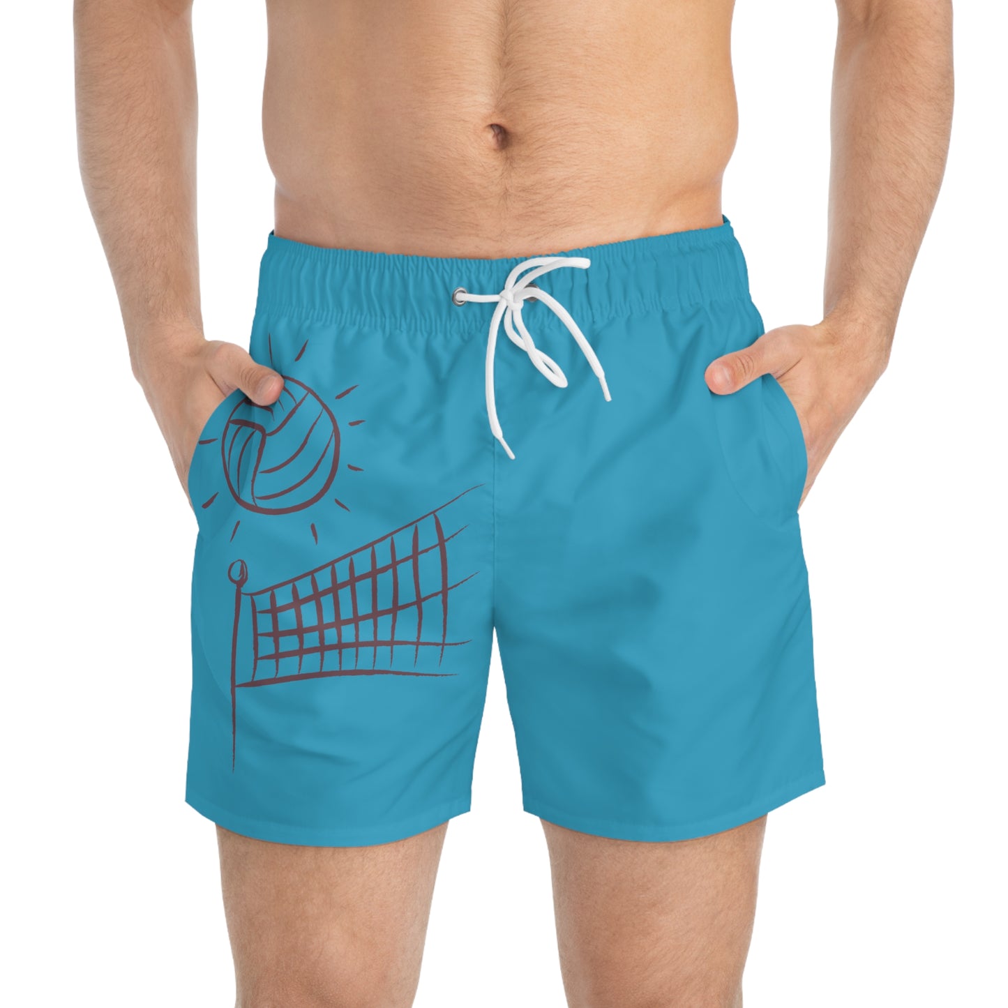 Swim Trunks: Volleyball Turquoise