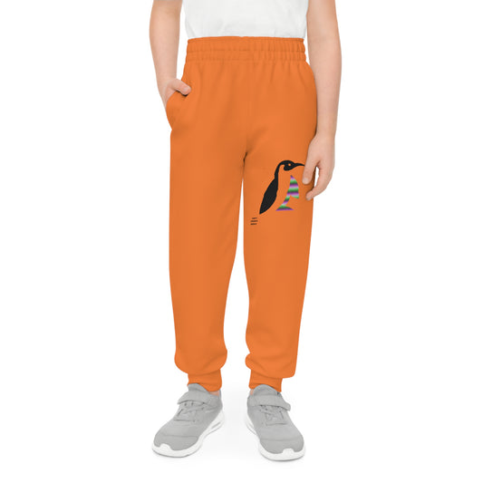 Youth Joggers: Crazy Penguin World Logo Crusta