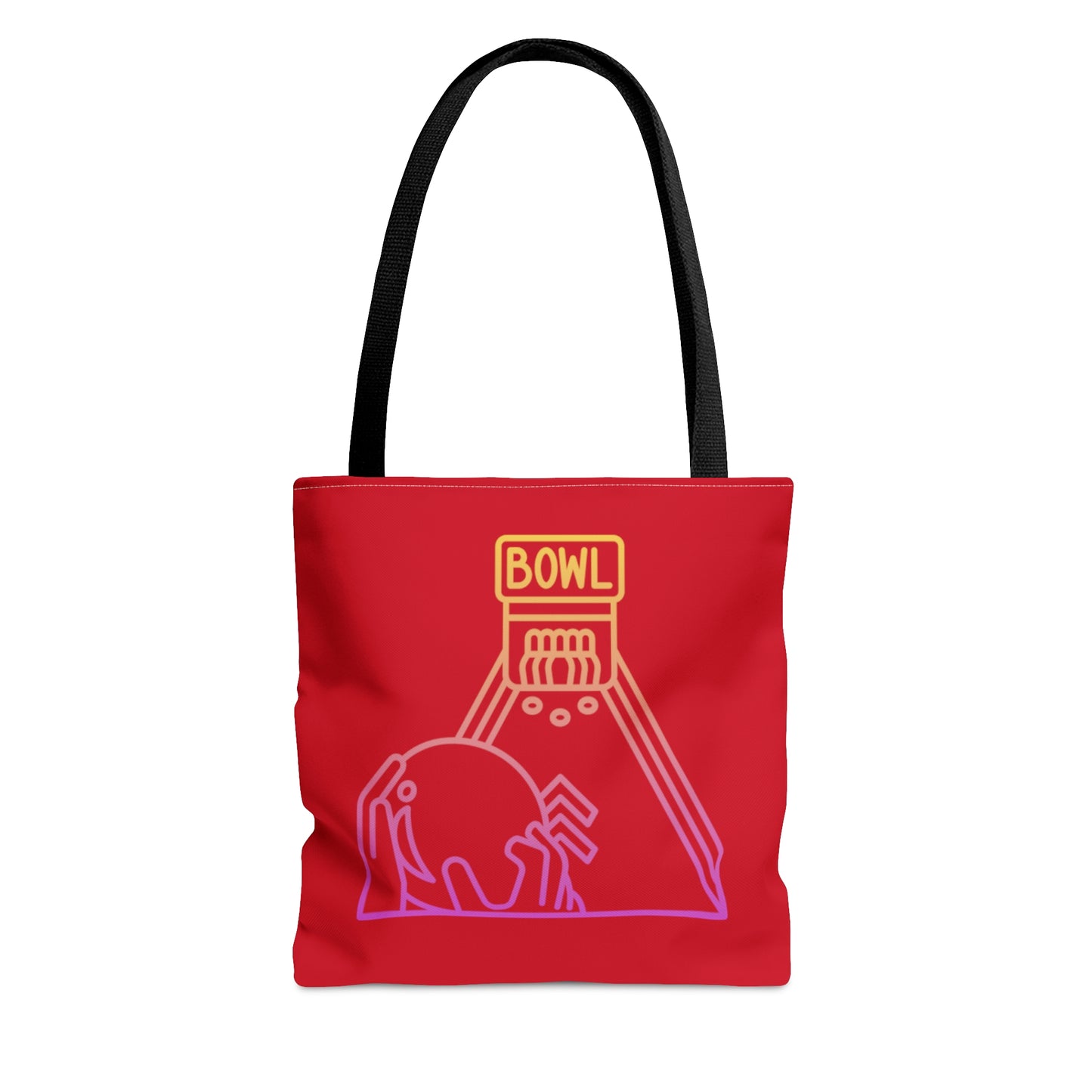 Tote Bag: Bowling Dark Red