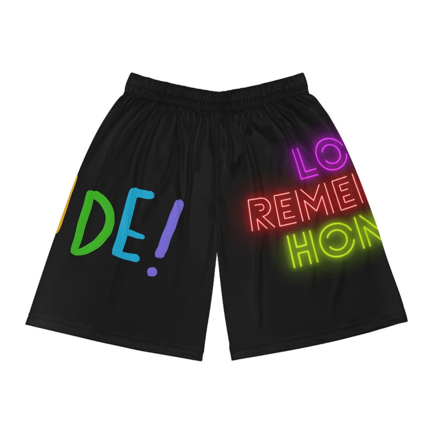 Basketball Shorts: LGBTQ Pride Black