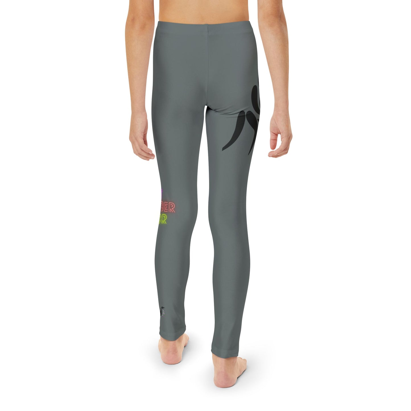 Youth Full-Length Leggings: Wrestling Dark Grey