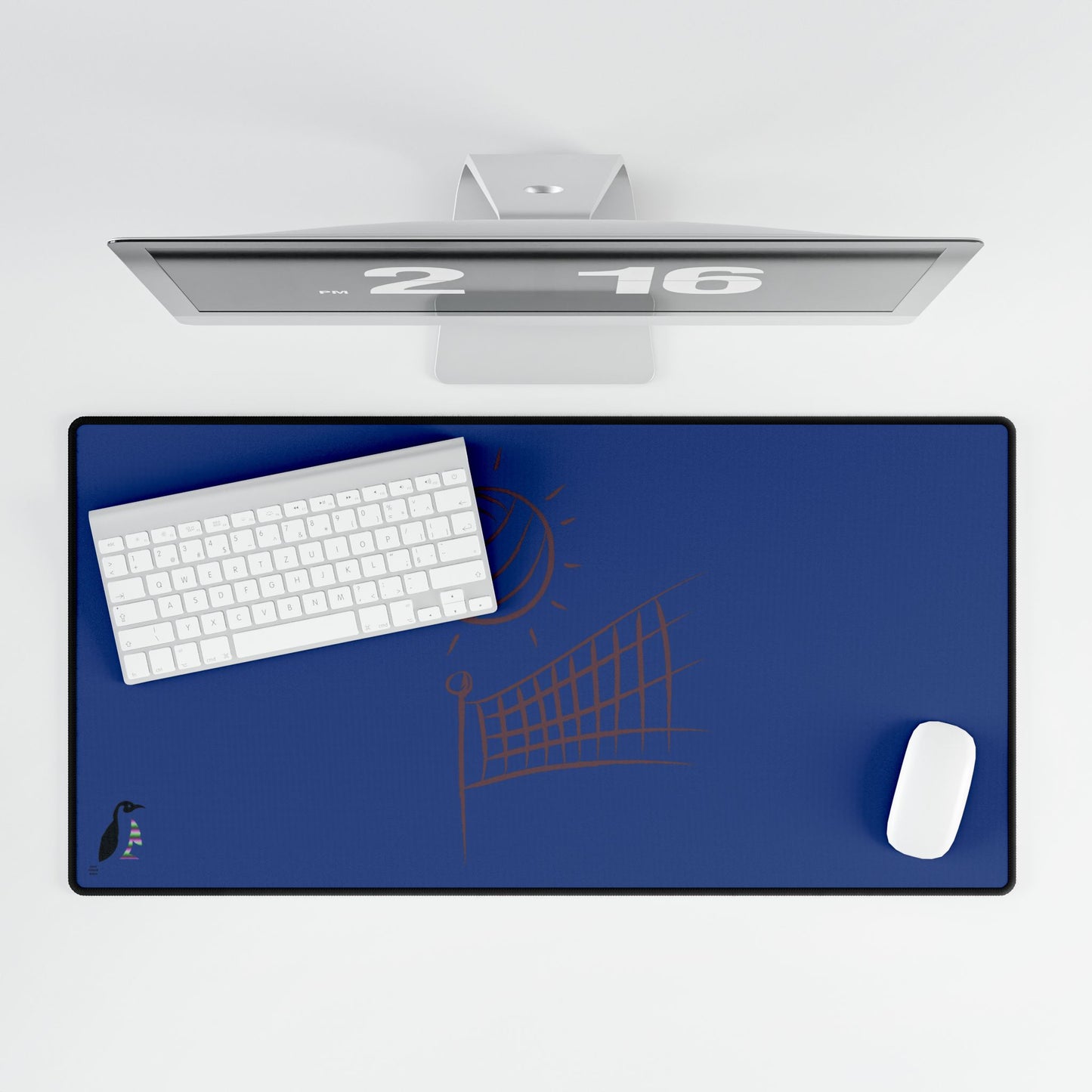 Desk Mats: Volleyball Dark Blue