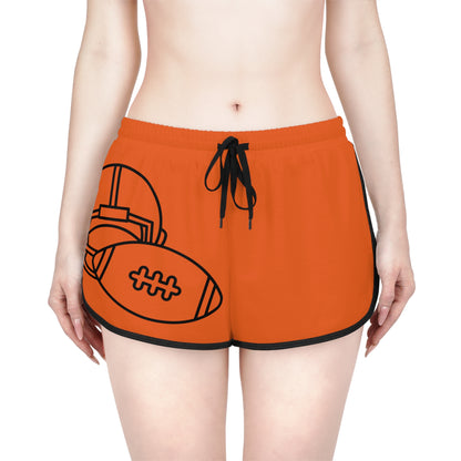 Women's Relaxed Shorts: Football Orange