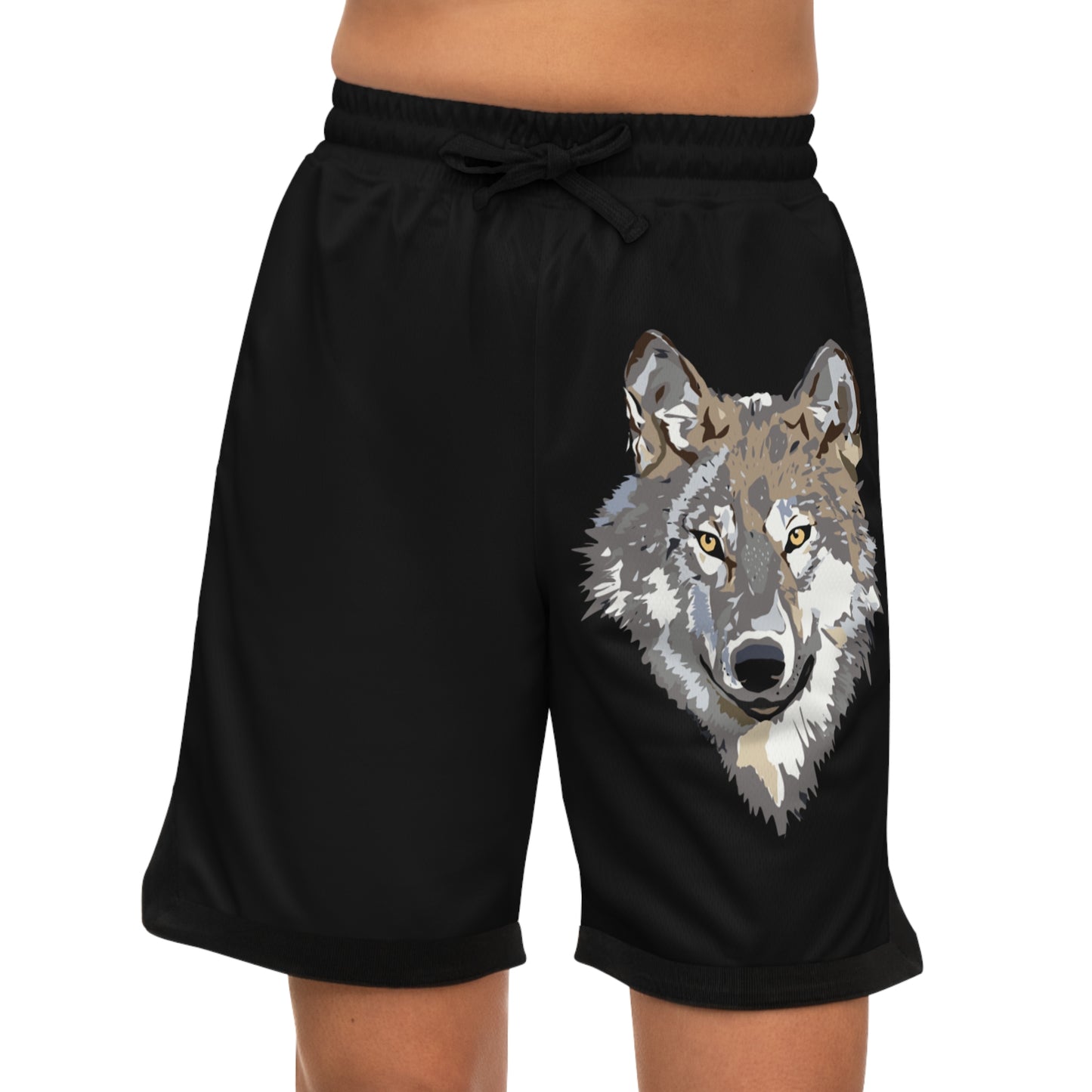 Basketball Rib Shorts: Wolves Black