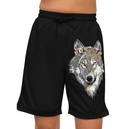 Basketball Rib Shorts: Wolves Black